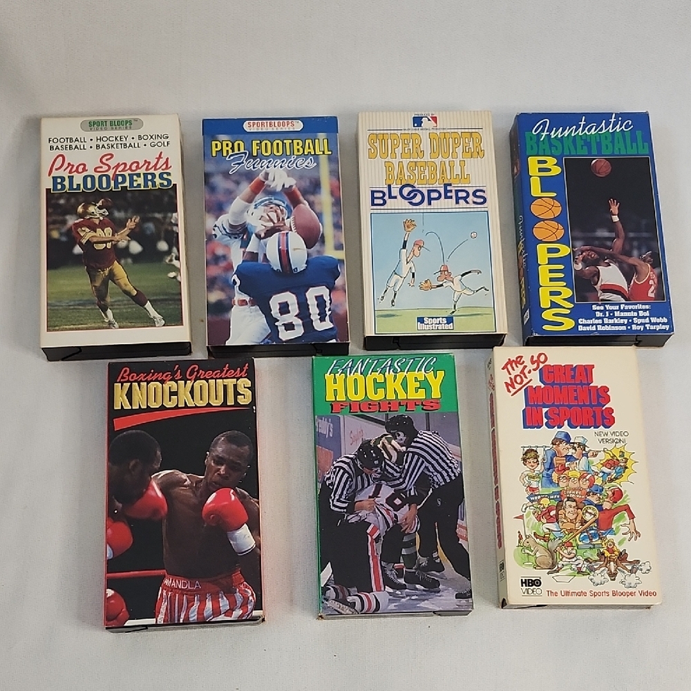 Sports Bloopers and Highlights VHS Collection